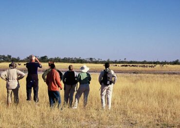 Sunway Botswana Okavango Delta group on guided walk